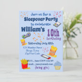 Slaapfeest Kaart (Staand voorkant)