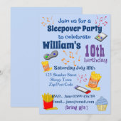 Slaapfeest Kaart (Voorkant / Achterkant)