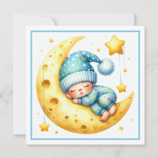 Slaapfeestje voor de Baby van Moon Boy Kaart