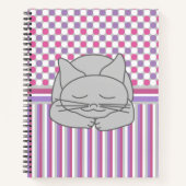 Slaapgrijze kat notitieboek (Voorkant)