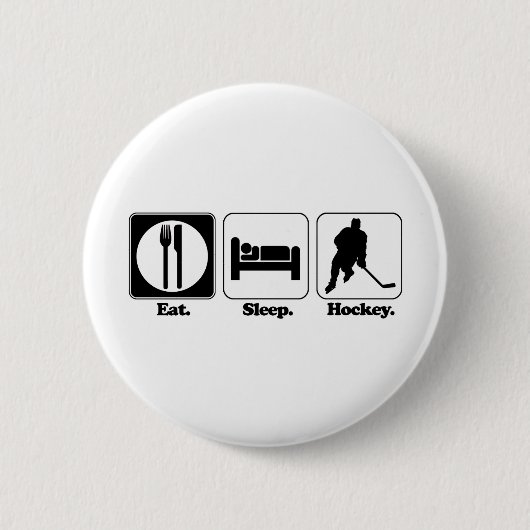 slaaphockey ronde button 5,7 cm (Voorkant)
