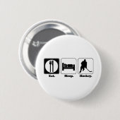 slaaphockey ronde button 5,7 cm (Voorkant /achterkant)