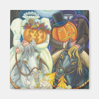 SLAAPHOLLOW WEDING HALLOWEEN MAGNET Square Magneet