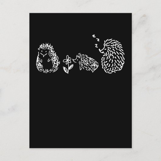 Slaaphuis van de Cute Hedégs-familie Briefkaart (Voorkant)