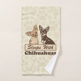 Slaapjes met Chihuahuas Handdoeken