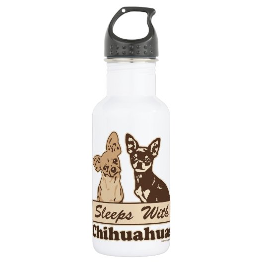 Slaapjes met Chihuahuas Waterfles (Voorkant)