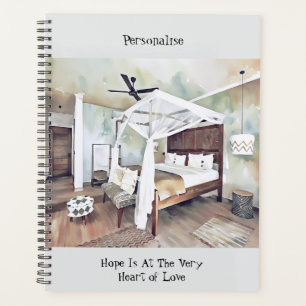 Slaapkamer Decor Hope Love Quote Journal Planner