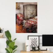 slaapkamer - een slaapplaats poster (Thuiskantoor)