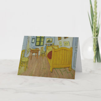 Slaapkamer in Arles, Olie Schilderij, Vincent Van  Kaart