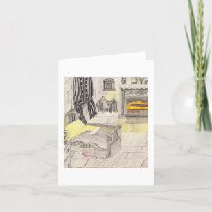 Slaapkamer met ratten 🐀 bedankkaart