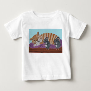 Slaapkat en Stiekeme Muizen T-Shirt