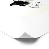 Slaapkat van Kono Bairei (1844-1895) Poster (Hoek)