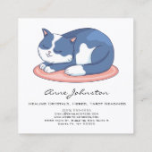 Slaapkat Vierkant Visitekaartje (Achterkant)