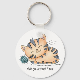 Slaapkeuken met wol sleutelhanger