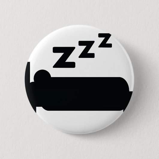 slaapkop zzz slaap ronde button 5,7 cm (Voorkant)