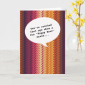 Slaapliefhebber Happy Hour Getting Old Funny Verja Kaart (Gele Bloem)