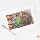 slaapmaatje rechthoekige sticker (Envelop)