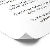 Slaapmachine met een "Baby"-schoeisel Poster (Hoek)