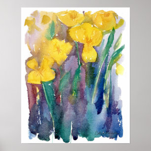 Slaapmutsje Bloemen Oranje Wilde Bloem Poster