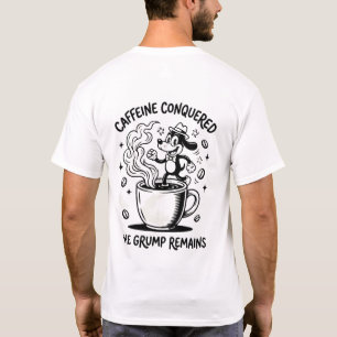 Slaapmutsje Koffie Hond Vintage Cartoon T-shirt