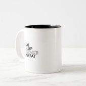 slaaponderzoek herhalen tweekleurige koffiemok (Voorkant links)