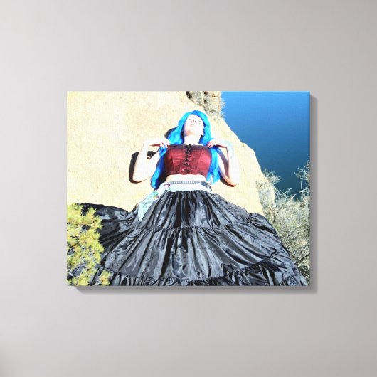 slaappedeslag doek omwikkeld canvas afdruk (Voorkant)