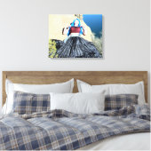 slaappedeslag doek omwikkeld canvas afdruk (Insitu (Slaapkamer))