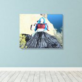 slaappedeslag doek omwikkeld canvas afdruk (Insitu (Houten vloer))