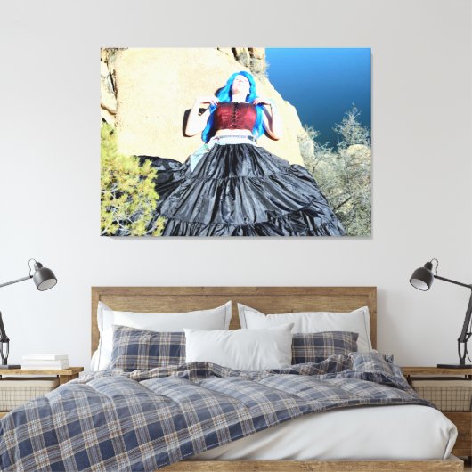 slaappedeslag doek omwikkeld canvas afdruk (Insitu (Slaapkamer))