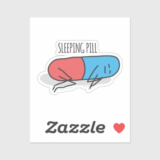 slaappil sticker (Vel)