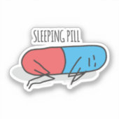 slaappil sticker (Voorkant)