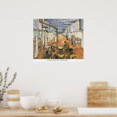 slaapplaats in het ziekenhuis in Arles door van Go Poster (Keuken)