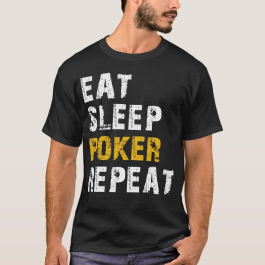 slaappoker t-shirt (Voorkant)
