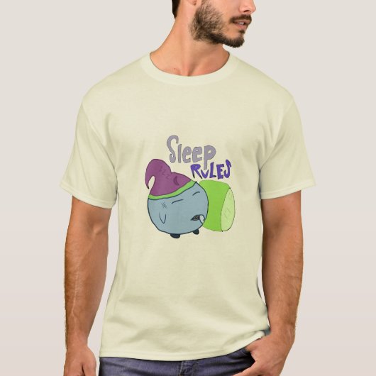 Slaapregels T-shirt (Voorkant)