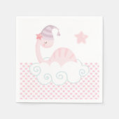 Slaaproze Dinosaur Napkins Servet (Voorkant)