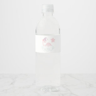 Slaaproze dinosaur waterfles etiket