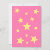 Slaaproze teddy Bear op Baby shower Kaart (Achterkant)