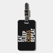 Slaapschaak herhalen bagagelabel (Voorkant verticaal)