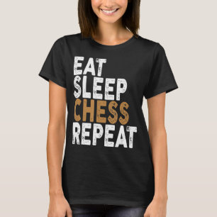 Slaapschaak herhalen t-shirt