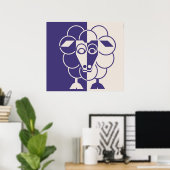 SLAAPSCHAPEN - LANG DOOR MINYMO POSTER (Thuiskantoor)