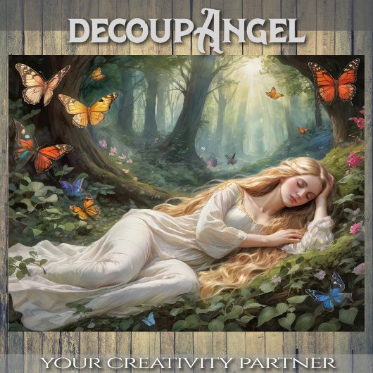 Slaapschoonheid's Dreamscape - Decoupage - Tissuepapier