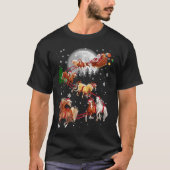 Slaapschoppen met kerstbomen Verkleurde kerstbomen T-shirt (Voorkant)