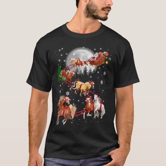 Slaapschoppen met kerstbomen Verkleurde kerstbomen T-shirt (Voorkant)
