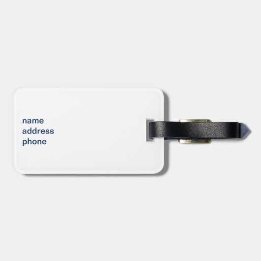 Slaapschutters Bagagelabel (Achterkant horizontaal)