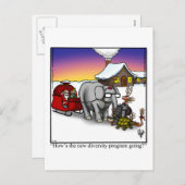 Slaapse Humor Briefkaart (Voorkant / Achterkant)