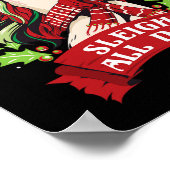 Slaapse kerstmis met de hele dag poster (Hoek)