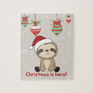 Slaapse kerstsneeuw Winterdieren Slots Jigzaag Legpuzzel