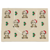 Slaapse kerstwinterdieren Grote Gift B Groot Cadeauzakje (Voorkant)