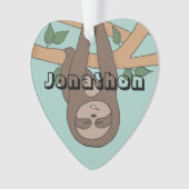 Slaapse schattige kerstkinderen, naam decoratie (voorkant)