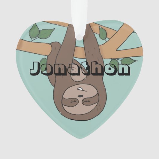 Slaapse schattige kerstkinderen, naam decoratie (voorkant)